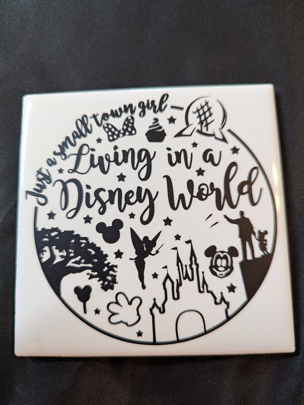 Disney Tile (Made With My Cricut)